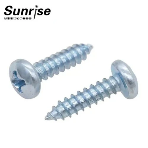 DIN 7981 Black/Zinc Plated/Nickel Phillips Cross Pan Round Head Self Tapping Screw