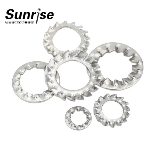 Sisäinen hammastettu tiivisteen lukitusaluslevy