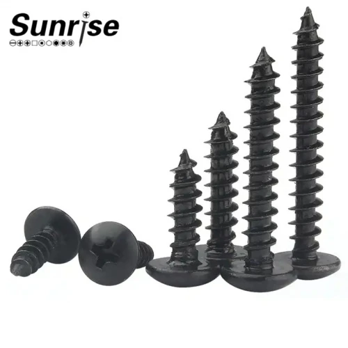 JISB 1111 Black Oxide Phillips Ristikkäinen upotettu ristikko, sienipää itsekiertyvä ruuvi