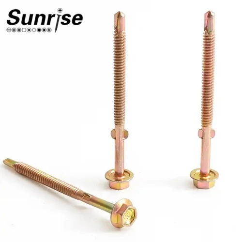 Hex Flange Head Strip Self Drilling Screw With Wings 5