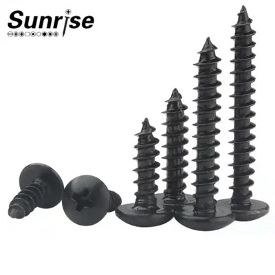 JISB 1111 Black Oxide Phillips Ristikkäinen upotettu ristikko, sienipää itsekiertyvä ruuvi