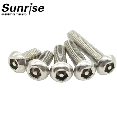SS304/316 Varkaudenesto Turvallisuus Pentagon Penta Drive Pan Button Pääruuvi