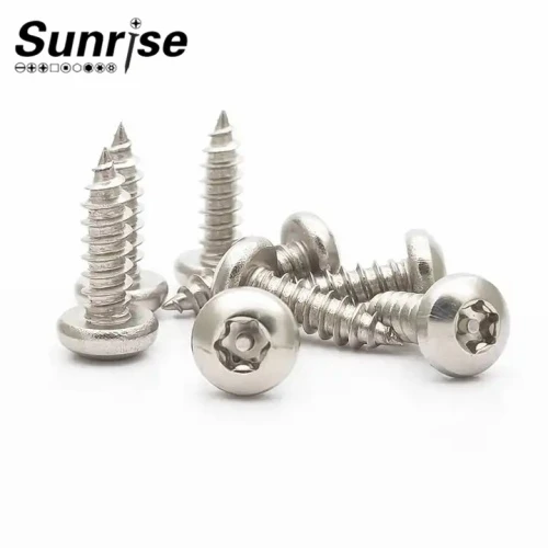 SS304 316 kuusiokoloinen kanta Torx Pan Button Head peukalointi itsekierteittävä ruuvi